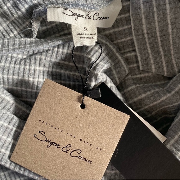 Sugar & Cream NWT Y2K Sweater Ribbed Knit Off Shoulder Bodycon Mini Dress - Picture 5 of 10